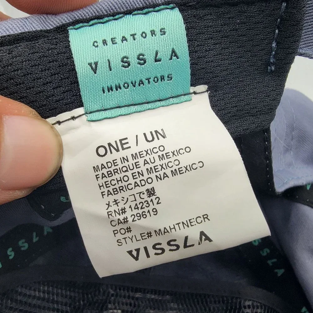 Vissla The Ecology Center Adults Gray Hat Casual Lightweight Outdoors - Picture 8 of 11